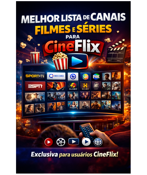 A Melhor Lista Iptv do Brasil Tem Aqui no CineFlix